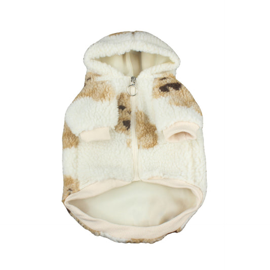 Lamb Cashmere Bear Coat for Autumn and Winter Dogs