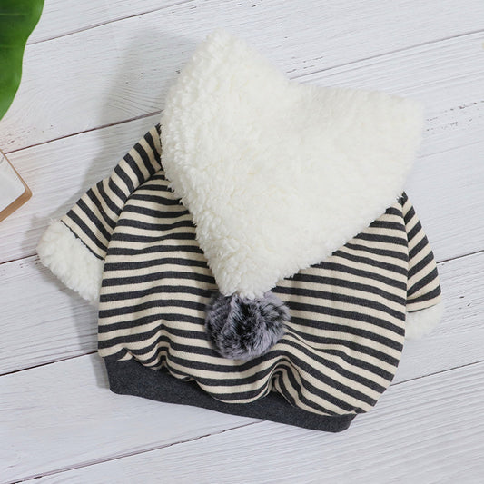 Cute Cartoon Hoodie in Lamb Wool